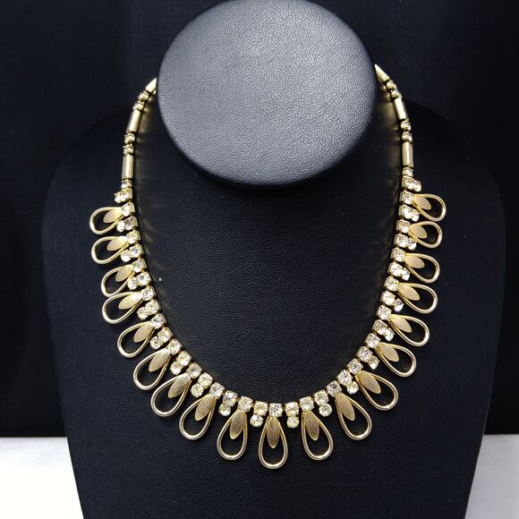 Vintage Sarah Coventry Rhinestone Choker Necklace, 1960s, 17 Inches - Picture 4 of 10